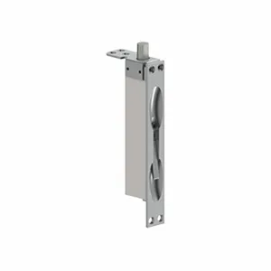 283D 6" Square Security Flush Bolt US4 - Satin Brass