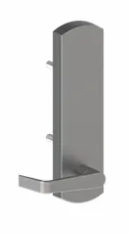 45BE Exit Trim Blank Escutcheon Withnell Lever BLK - Black
