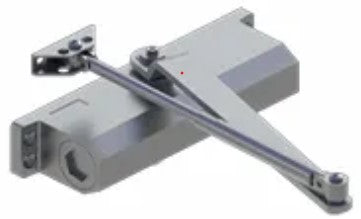 5400 Closer X Tri-Pack Arm - Standard 200lb MLT ADJ 2-5 US28 - Aluminum Painted