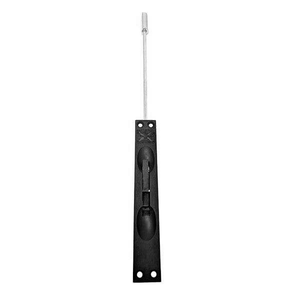 282D 12" Square Security Extension Flush Bolt US19 - Flat Black