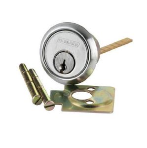 Schlage 20022C626 Conventional Rim Cylinder C Keyway W/Horizontal Tailpiece Satin Chrome Fin