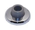 234W Ridged Concave Wall Stop US26 - Bright Chrome