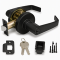 2580 Lockset Storeroom - Withnell Lever Schlage 6-Pin C-Keyway KD ASA - Black