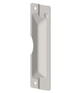 341D Single Bore Latch Guard 2C - Brushed Zinc Plate