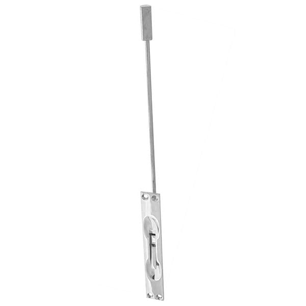 282D 12" Square Security Extension Flush Bolt US26 - Bright Chrome