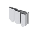 780-210HD 83" Roton Continuous Hinge, Full Surface HD CLR - Satin Aluminum