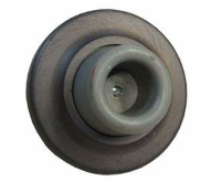234W Ridged Concave Wall Stop US10B - Oil Rubbed Bronze