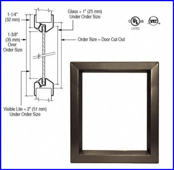 LITE METAL 24 X 30 BRONZE