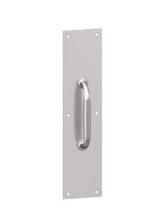 36N 4 x 16 Pull Plate Square Corner 30S x 6N US26D - Satin Chrome