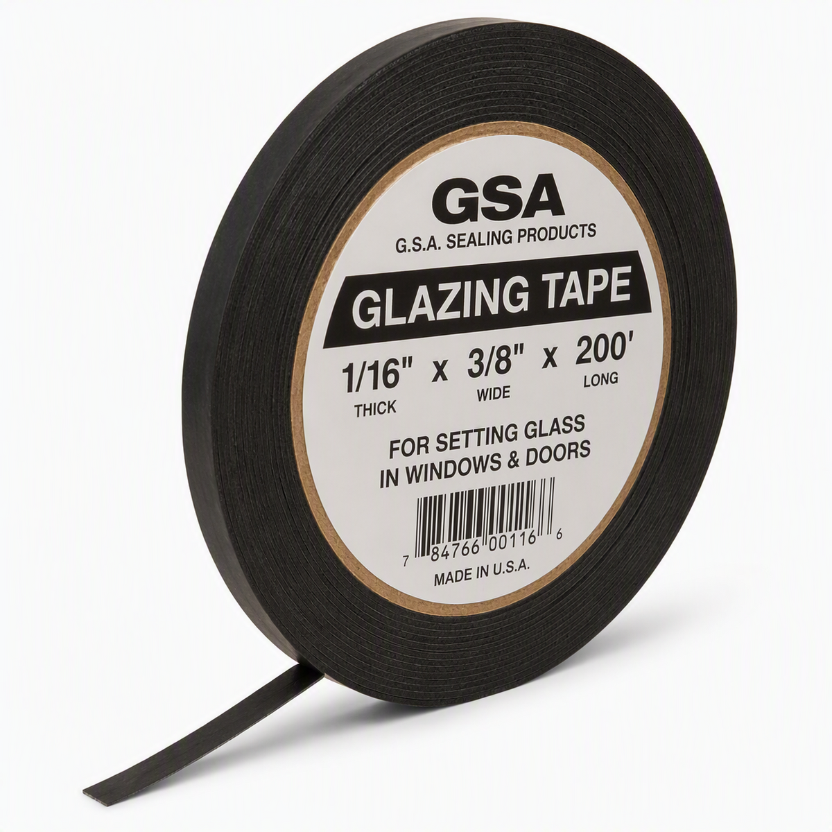 GLAZING TAPE 1/16 X 3/8 X 200'
