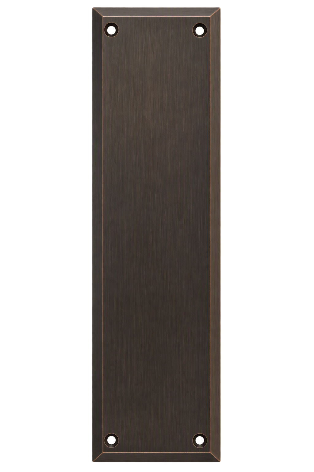 A30S 4 x 16 HD Beveled Push Plate Square US10B - Oil Rubbed Bronze