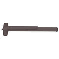 99EO3134 4' Rim Grooved Case Exit Device; Dark Bronze Finish