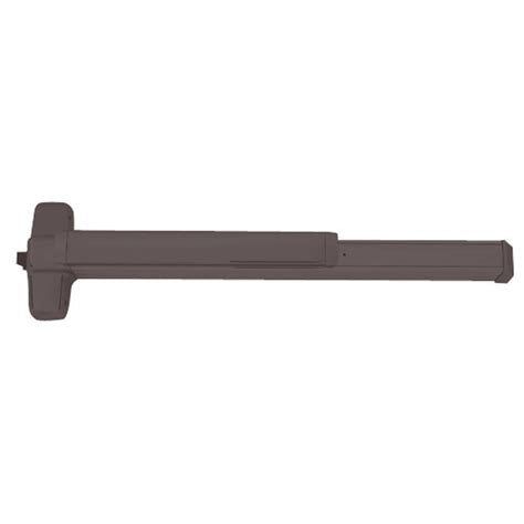 99EO3134 4' Rim Grooved Case Exit Device; Dark Bronze Finish