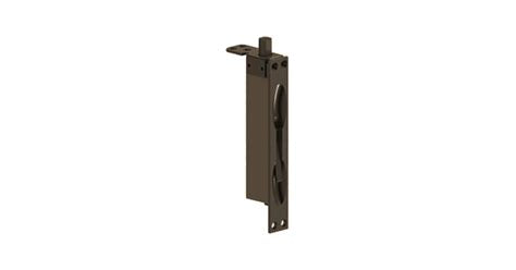 283D 6" Square Security Flush Bolt US10B - Oil Rubbed Bronze