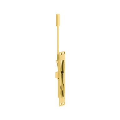 282D 12" Square Security Extension Flush Bolt US3 - Bright Brass